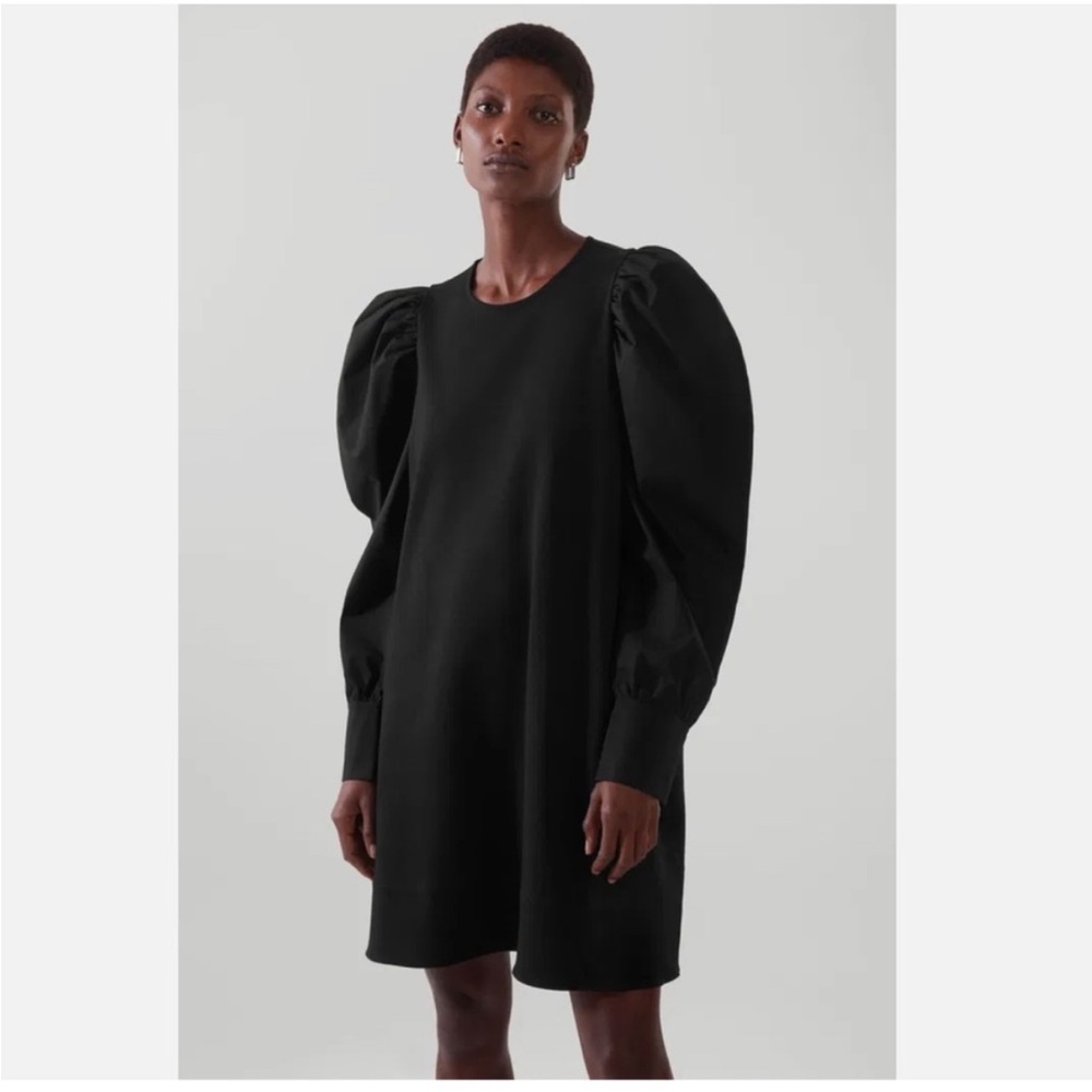 COS Puff Sleeve A-line Dress size M